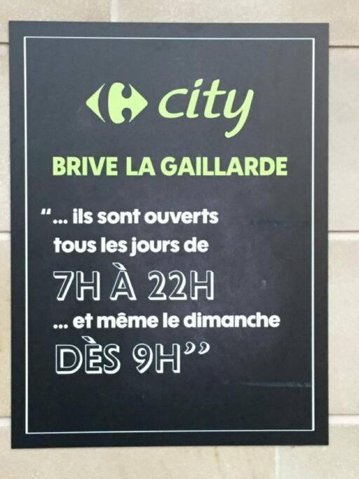 Brive Terrace: Central Gare Apartment with AC and Free Wi-Fi Exterior photo